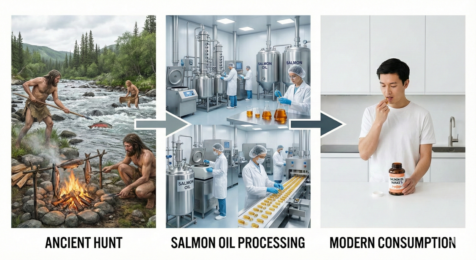 proceso aceite de salmón