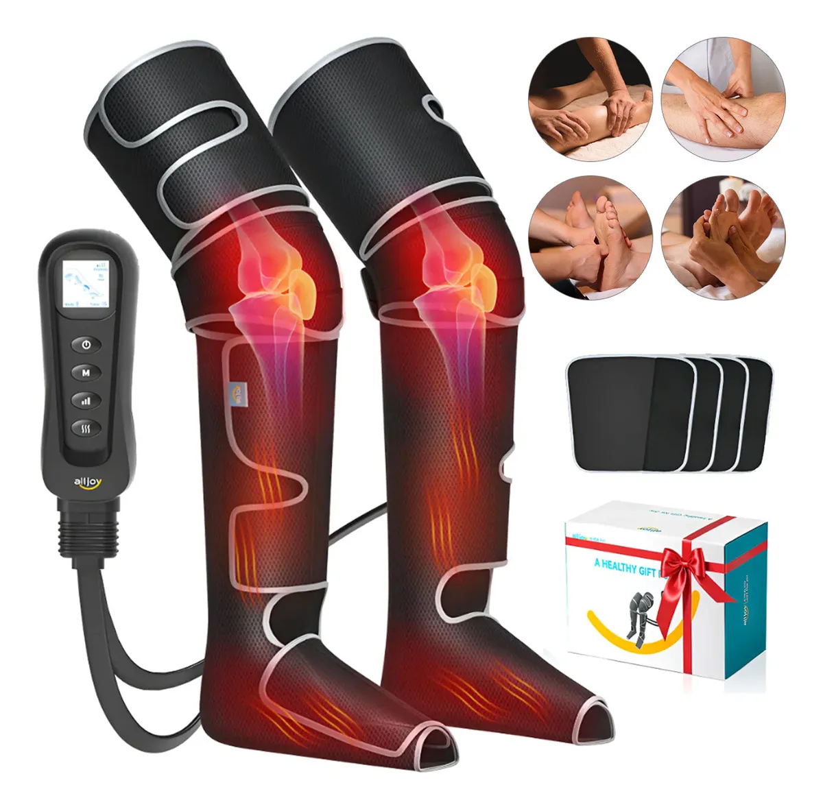 Botas Eléctricas de Presoterapia Neumática con Calor